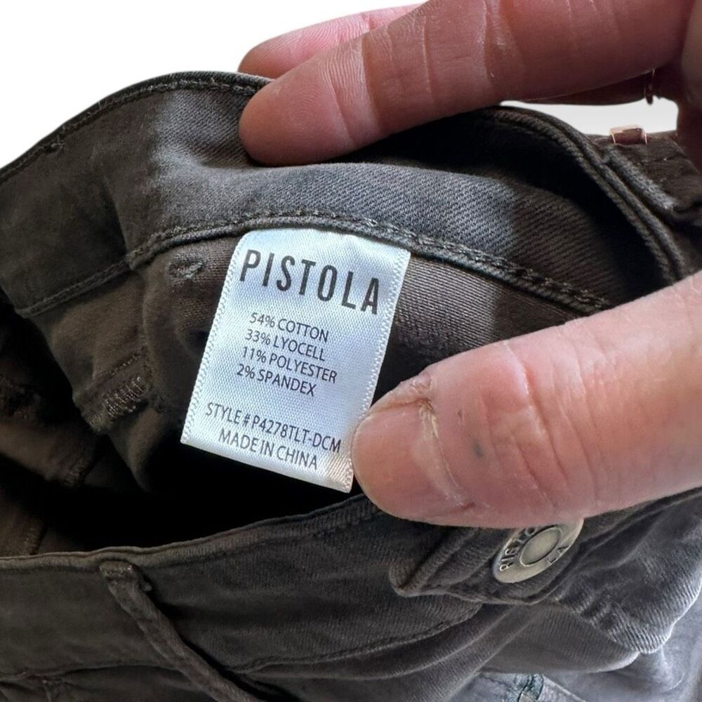 PISTOLA FOR ANTHROPOLOGIE Women’s Dark Camo Hannah Utility Zip Pocket Cargo Shor - Picture 5 of 6